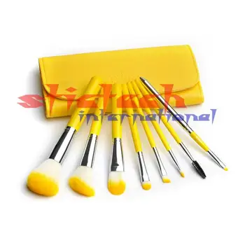

by dhl or ems 20bags Beauty Facial Brush 8 PCS Lemon Makeup Brushes Set Cosmetic Brush kit Soft Synthetic Powder Foudation brush