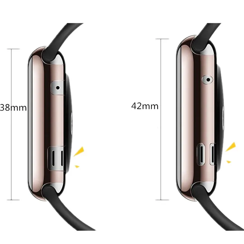 Хохлатая крышка для Apple Watch band 4 3 Чехол 42 мм 38 мм ремешок iwatch band 44 мм/40 мм защитный экран протектор Аксессуары для часов