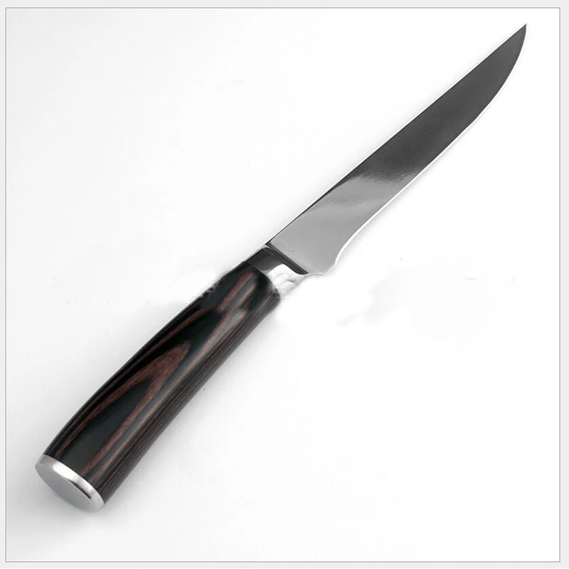 1 шт. 5," дюймовый нож для обвалки из нержавеющей стали, японские ножи шеф-повара сантоку, нож для мяса, кухонные аксессуары, дерево