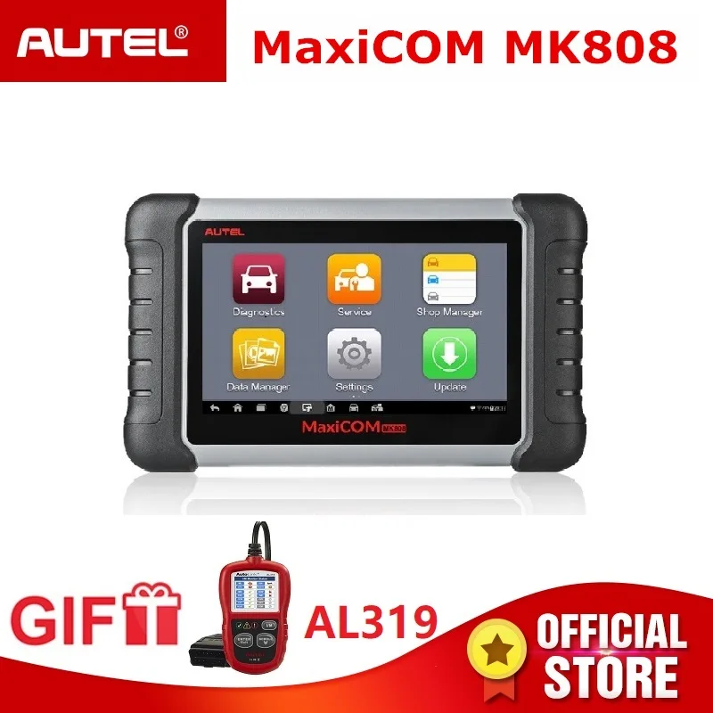 Autel MaxiCOM MK808 OBD2 Diagnostic Tool ODB2 scanner automotive code reader key programming IMMO DPF TMPS PK MX808 Gift AL319 Autel MaxiCOM MK808 OBD2 Diagnostic Tool ODB2 scanner automotive code reader key programming IMMO DPF TMPS PK MX808 Gift AL319