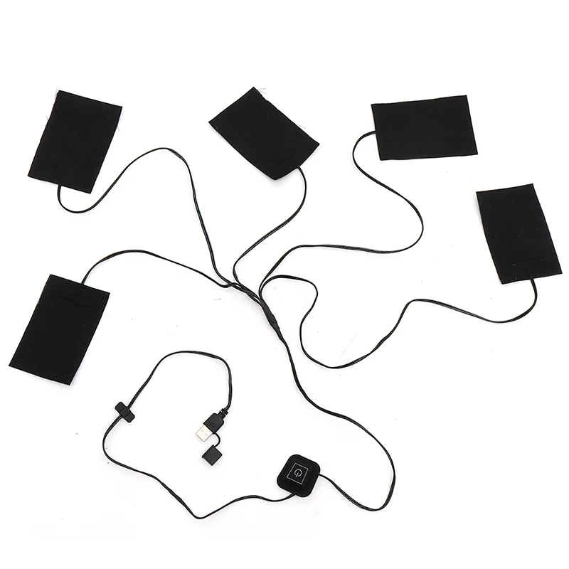 USB зарядка теплые Вставки колодки водонепроницаемый углеродное волокно грелки