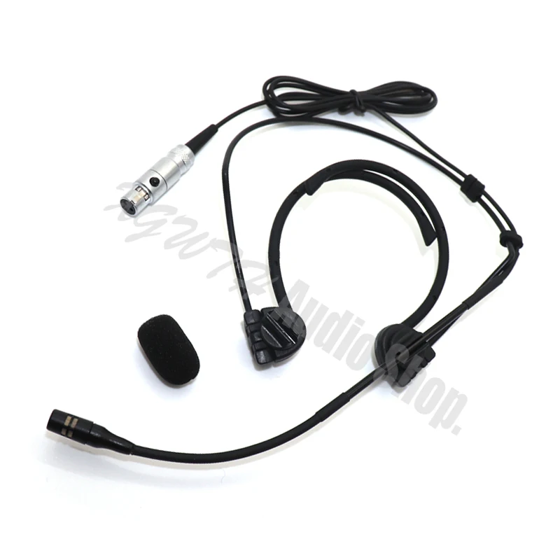 

Xgwth Dual Hook Head Headset Microphone For AKG Wireless Radio Mic System Transmitter Beltpack Foldable Ears Mini XLR 3Pin TA3F