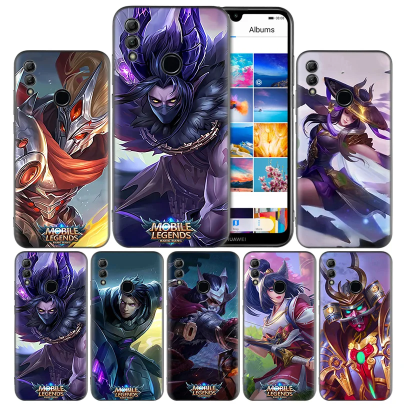 

Mobile legends game Silicone Case Cover for Huawei Honor 8X 8C 8A 8S 10 10i Lite Play V20 Y9 Y7 Y6 Y5 Prime 2018 2019
