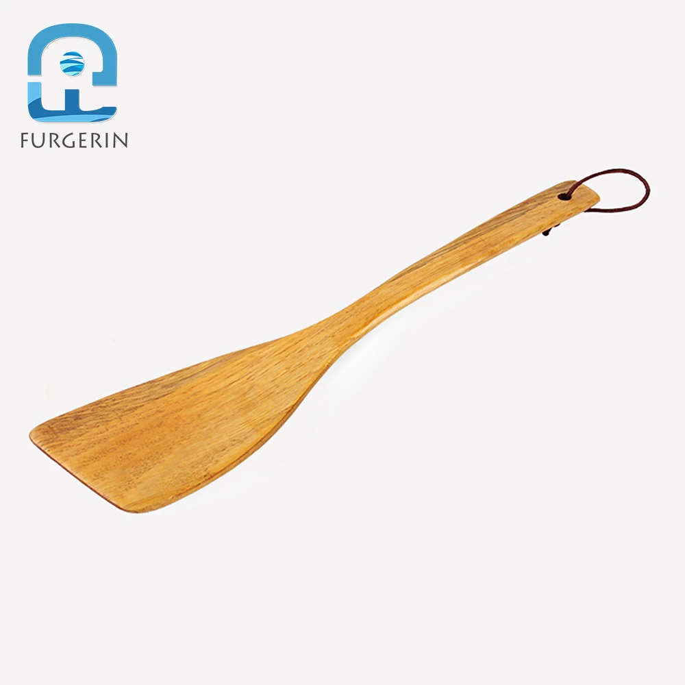 FURGERIN Turner Wood Inclined Spatula Wooden Cooking Utensils pancake turner kitchen utensils Hangable Turners | Дом и сад