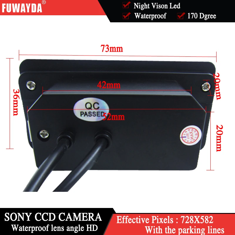 Автомобильная камера заднего вида FUWAYDA для SONY CCD HD BMW E81/E87/E90/E91/E92/E60/E61/E62/E63/E64/E70/ E71