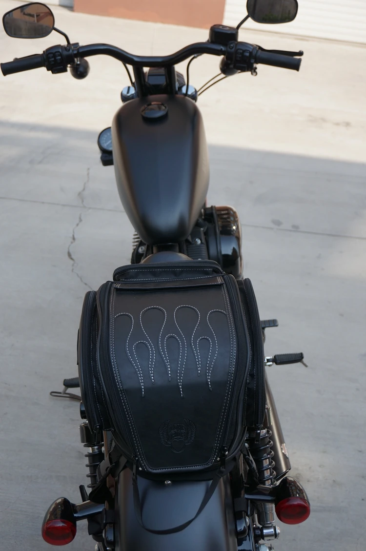 Harley & Cruiser   flame  tail Bag 5