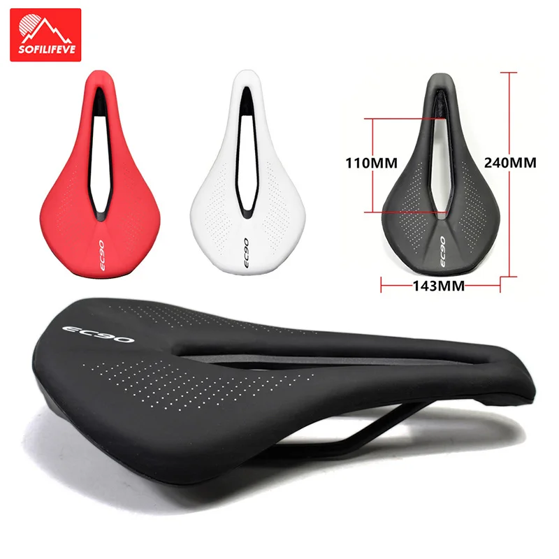 

Mountain Bike Saddle MTB Road Bike Saddles Bicycle Seat Cover PU Breathable Soft Bicycle Front Seat Cushion Cycling Accessories