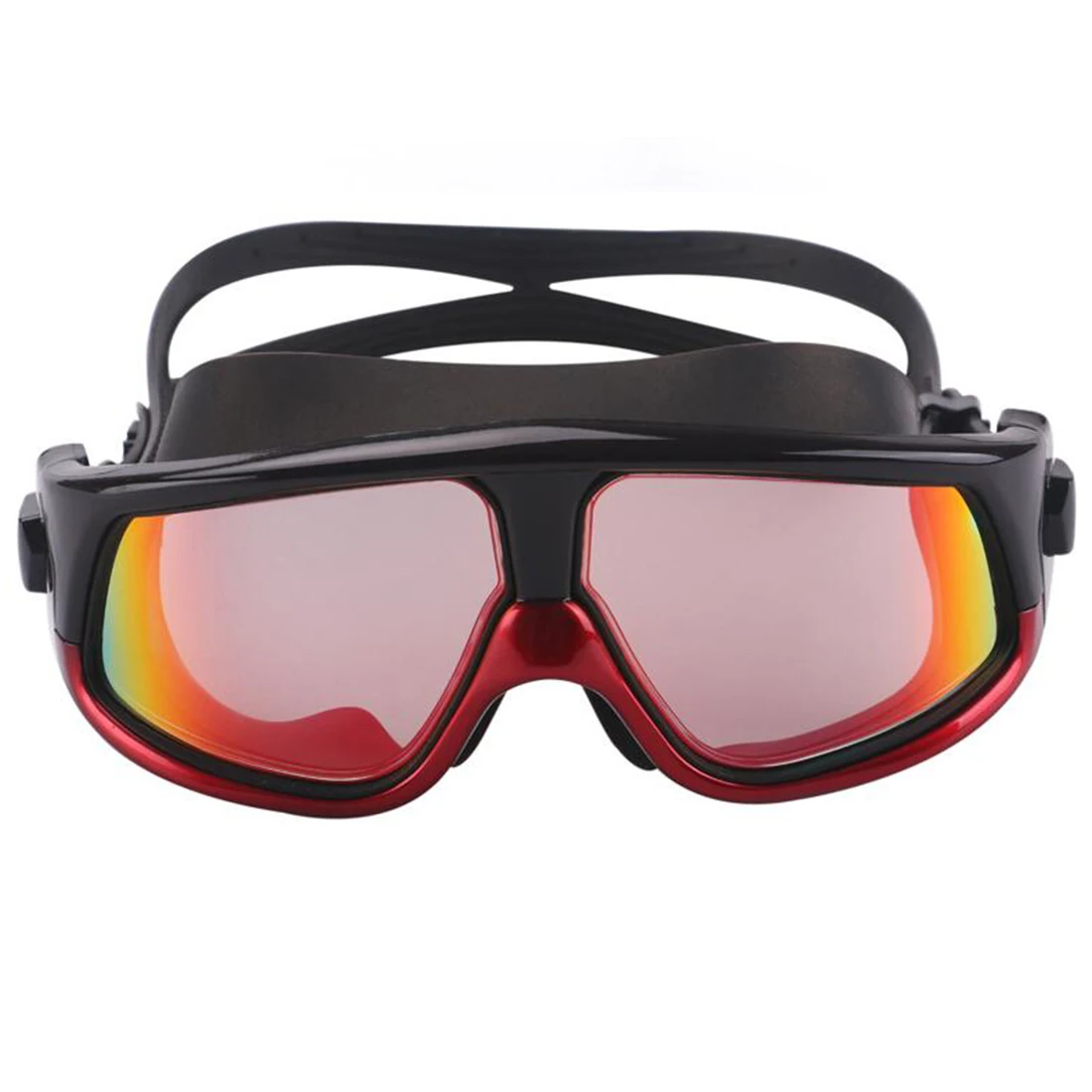 Venta caliente cómodo silicona gran marco nadar gafas Natacion gafas Anti-niebla UV hombres mujeres natación máscara impermeable