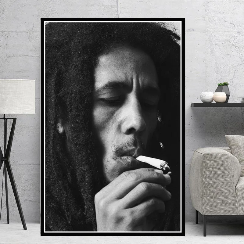 

Posters and Prints Bob Marley Singer Star RIP Poster Wall Art Picture Canvas Painting for Room Home Decor