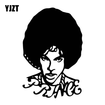 

YJZT 10.1CM*15.3CM The Artist American Singer Vinly Decal Prince Rogers Nelson Car Sticker Nostalgic Black/Silver C27-0542