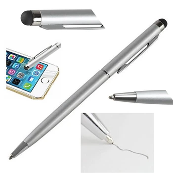 

1Pcs Multi-function Metal Capacitive Pen Ballpoint Pen Touch Screen Pen 2 in 1 Colorful Pen For Phone Tablet