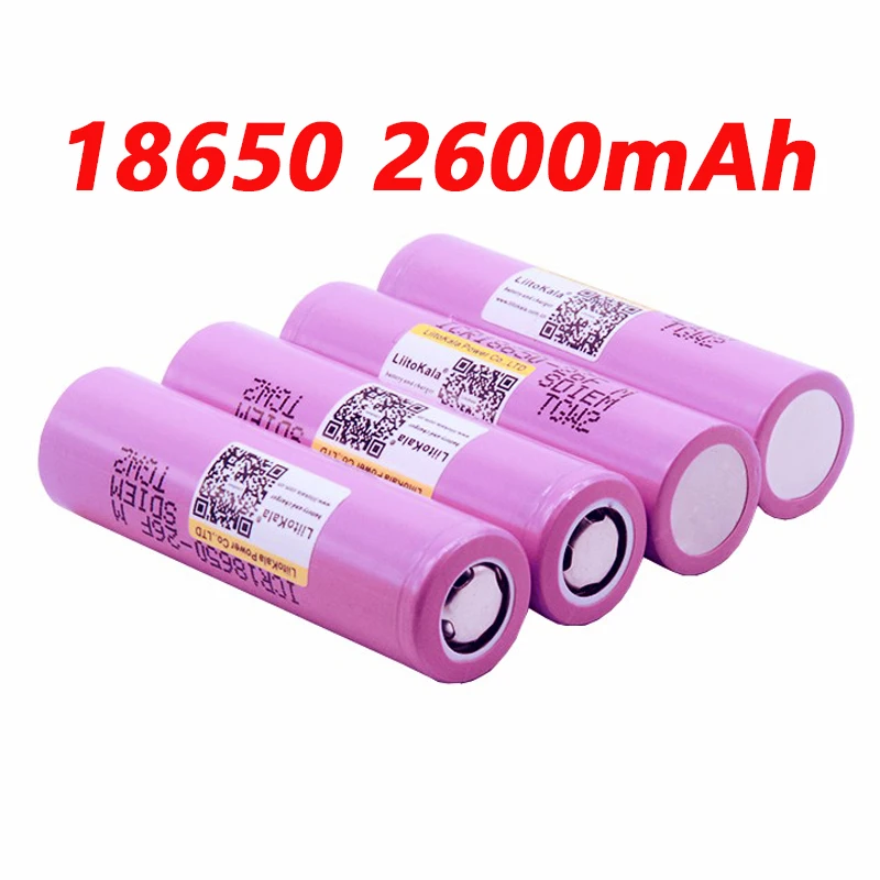 8 шт. Новый Liitokala 100% оригинальный 18650 2600 мАч аккумулятор ICR1865026FM литий ионный 3 7 в