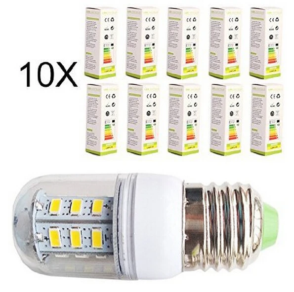 

220 V to 240 V 5730 E27 5w SMD LED bulb 30 PCS LED light-emitting diode, LED lamp light-emitting diode LED light white maize