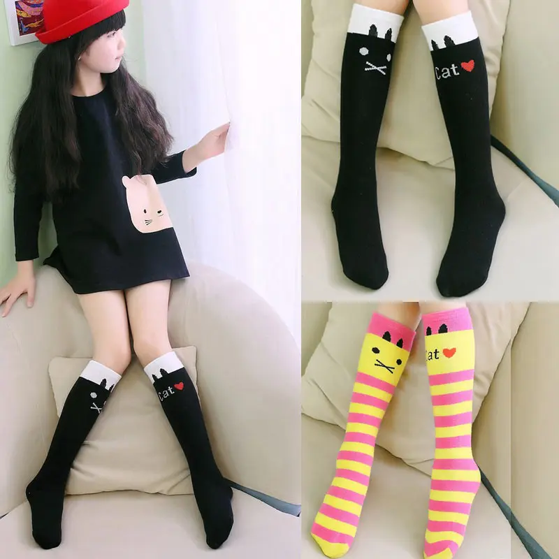 

Cute Baby Kids Toddlers Girls Knee High Socks Tights Leg Warmer Stockings For Age 3-12