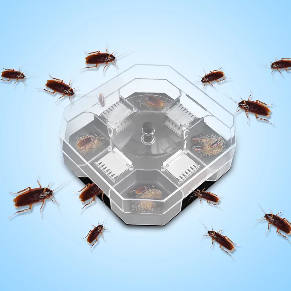 

Household Effective Anti-Cockroach Traps Box Reusable Killing Cockroaches Roach Catcher Killer Bait Trap Pesticide Kitchen Tool