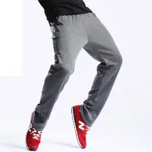 Для мужчин бренд повседневное Свободные хлопчатобумажные спортивные брюки фитнес брюки для девочек мужской Эластичный пояс модные мотобрюки отдыха уличная