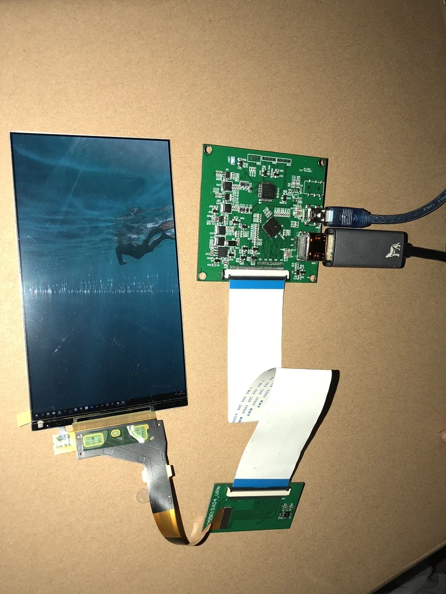  6.3 inch 2560x1440 FOG IPS Screen No Backlight HDMI to MIPI Control Board PC Monitor 3D Printer Lig