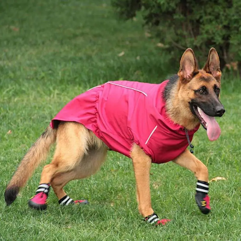 2017 Big Pet Dog Raincoat for Cool Large Dog Rain Coat Jacket Windproof