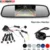 Koorinwoo Parktronic Dual Core Car Sensore di Parcheggio 4 Sonda Radar di Sostegno D’inversione Videocamera vista posteriore 4.3 Auto Monitor Dello Specchio-detector