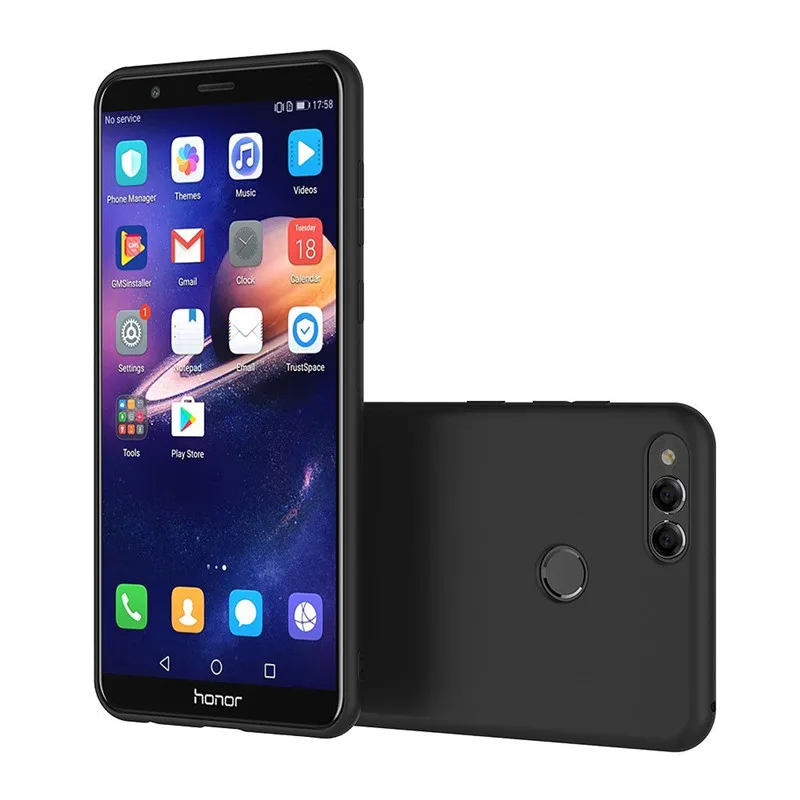 For Huawei Honor 7X Case Huawei Honor 7X Case Soft Silicone Back Cover Phone Case Honor 7 X For Huawei BND-L21 Black (7)