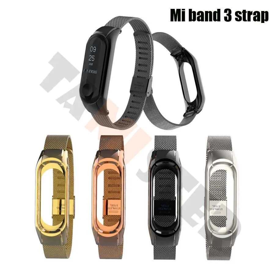 Для Xiaomi mi Band 3 браслет ремешок для mi Band 3 замена наручных часов Смарт-часы ремешок из нержавеющей стали Pulseira для mi Band 3