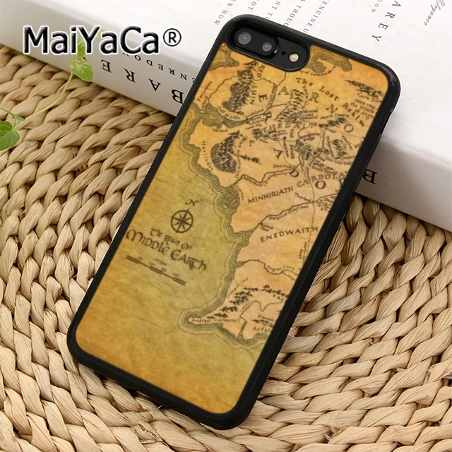 

MaiYaCa MIDDLE EARTH MAP LOTR Phone Case Cover For iPhone 11 pro 5 6s 7 8 X XR XS max Samsung Galaxy S5 S6 S7 edge S8 S9 plus