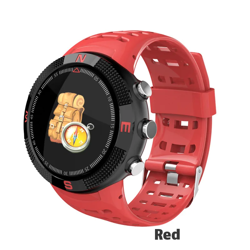 F18 Смарт-часы спортивные BT4.2 IP68 Водонепроницаемый напоминание о звонке шагомер, отслеживание сна gps Смарт-часы для Android IOS - Цвет: Красный