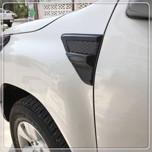 Для Toyota Hilux Revo ABS пластик черный Автомобильный боковой указатель поворота световая Крышка отделка 2 шт. автомобильные аксессуары