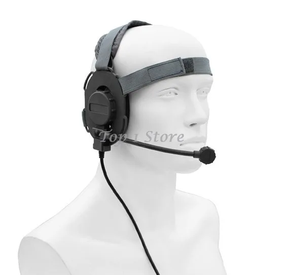 Tactical Military Bowman Headset Evo III Airsoft Mic Radio Boom