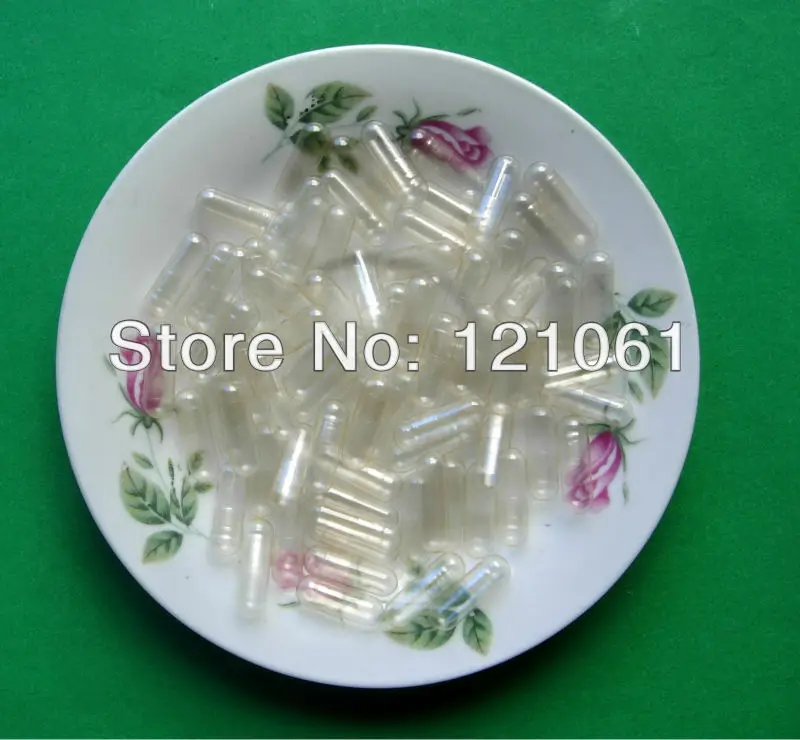 

00# 1000pcs!Clear Transparent vegetable empty capsules,HPMC vegetarian empty capsules! (joined or seperated capsules available!)