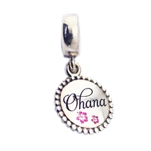 Стерлингового серебра 925 Смешанная эмаль Ohana очаровательные бусины-подвески для женщин подходит оригинальные браслеты DIY ювелирные изделия