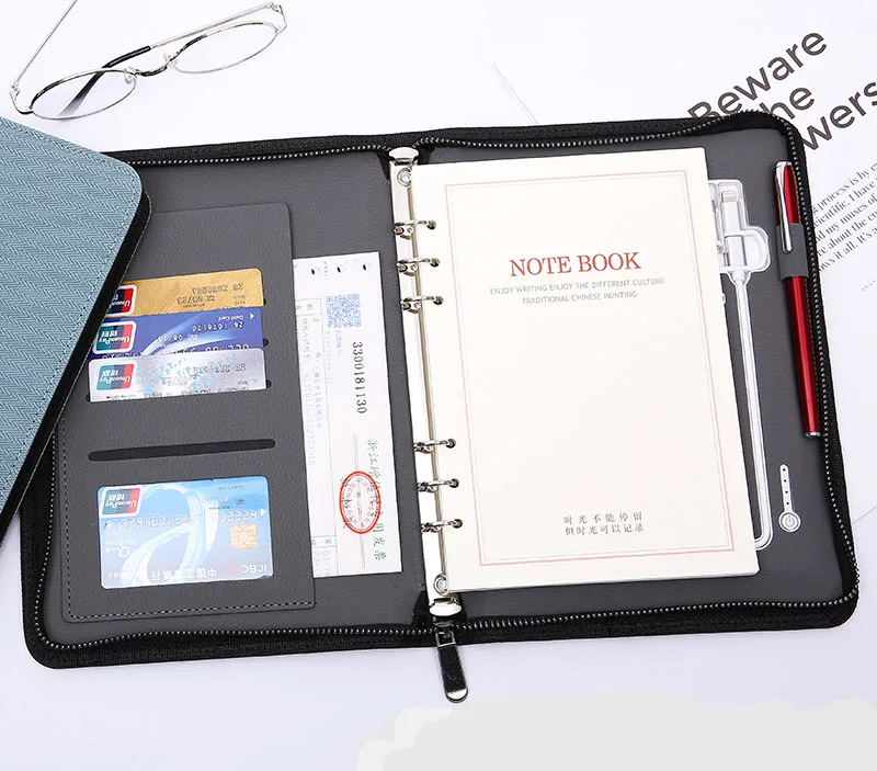 

Power Bank Looseleaf Notebook Conference Record Book College Student Diary A5 Removable Thickened And Notebook Business Work