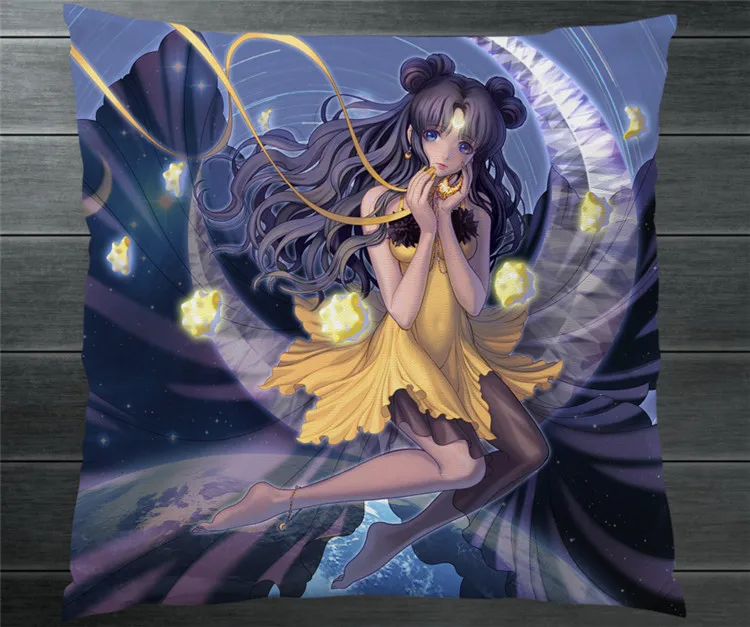 Sailor Moon Crystal Neptune Tsukino Usagi Fanart 40*40 см Двусторонняя Наволочка Чехол для подушки