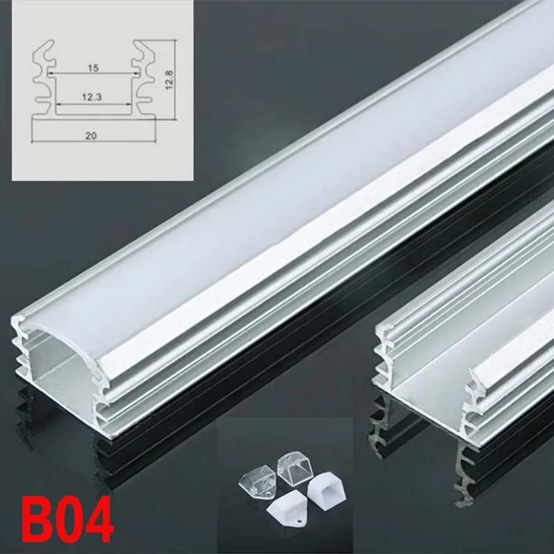 B04 10 Sets 100cm U Shape LED Bar Lights Aluminum Channel Profile With Cover End Caps and Mounting Clips for | Лампы и освещение
