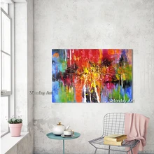 new 100% Handpainted abstract Oil Painting on Canvas colorful modern Oil Painting handmade Oil Painting for living room bedroom high quality cheap price 100% handmade abstract sexy woman back oil painting on canvas for home living room decoration