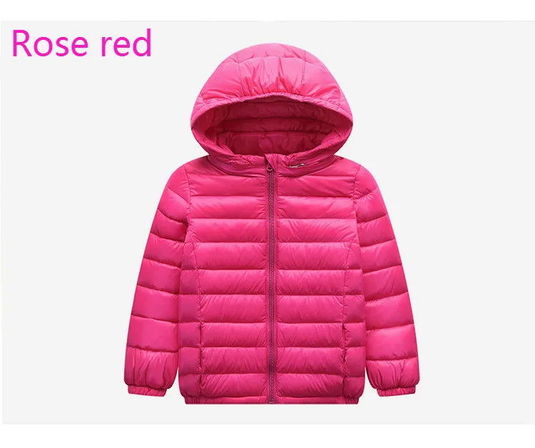 Children's Wear Autumn and Winter New Boys and Girls Cotton Jacket Lightweight Ultra Light Jacket Down Jacket Loose Coat - Цвет: Белый