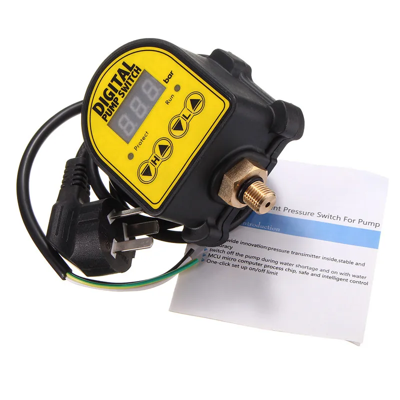 SWILET цифровой переключатель давления воды Электронный регулятор давления для водяного насоса автоматический ВКЛ/ВЫКЛ