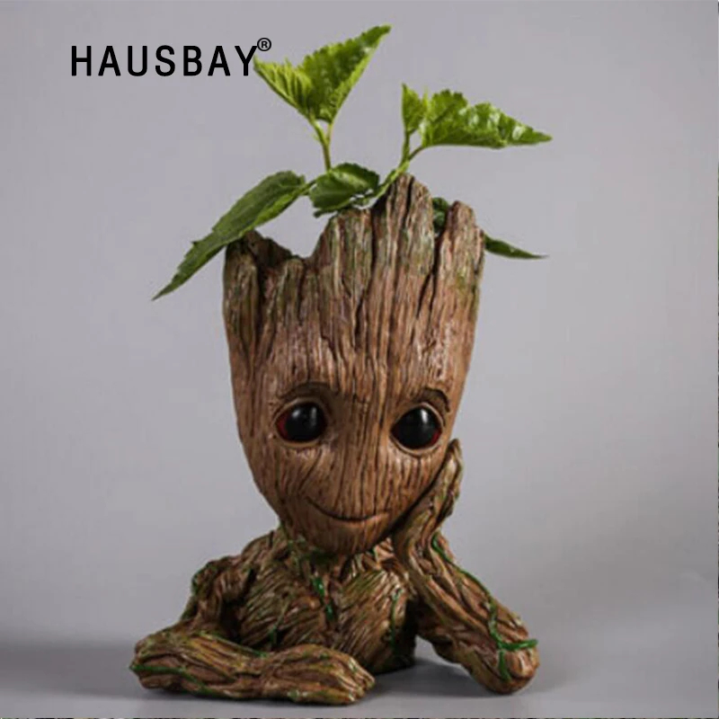 

Trendy Culture Galaxy flower Pot Tree Shaped Pen holder Cute Model Toy Best Birthday for children Creative Vase Green Plant Pot