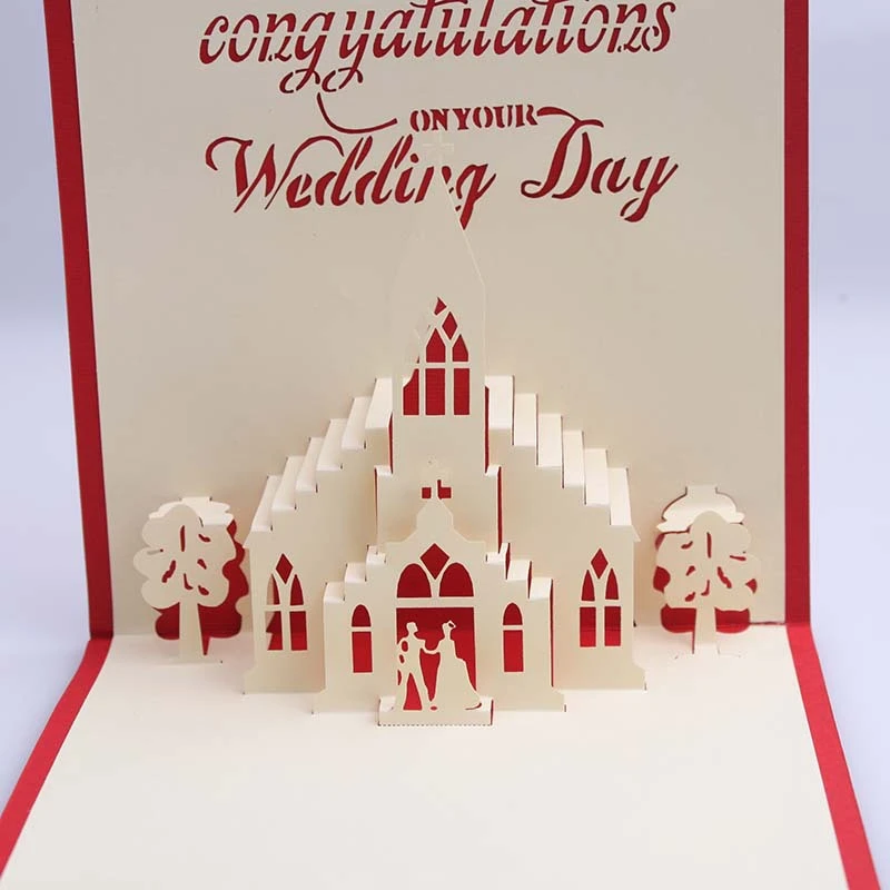 50 Pieces A Lot Creative 3d Church Wedding Invitations Wedding Greeting Cards Wedding Invitation Cards Free Shipping Card Removal Invitation Card Machinecard Hardware Aliexpress