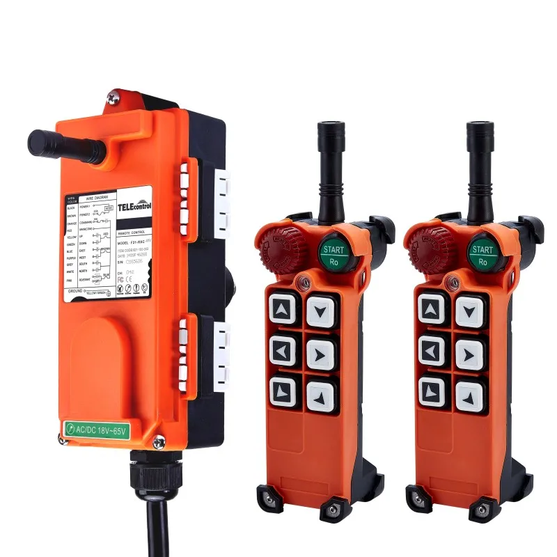 F21-E1 industrial wireless universal radio remote control for overhead crane AC/DC 2transmitter and 1receiver