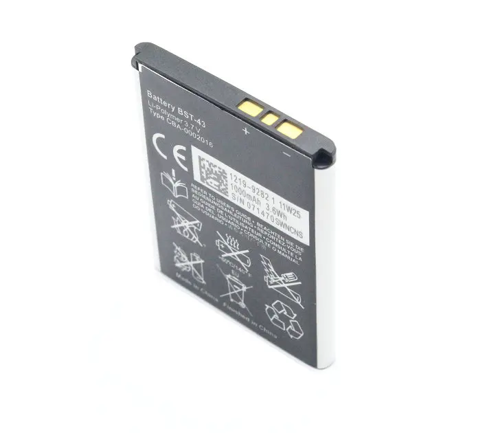 1000 мАч/3.6Wh BST-43/BST43 Замена Батарея для WT13I U100 U100i J10 J20 J108 J108i S001 CK13I T715 Yari желто X2a WT13I