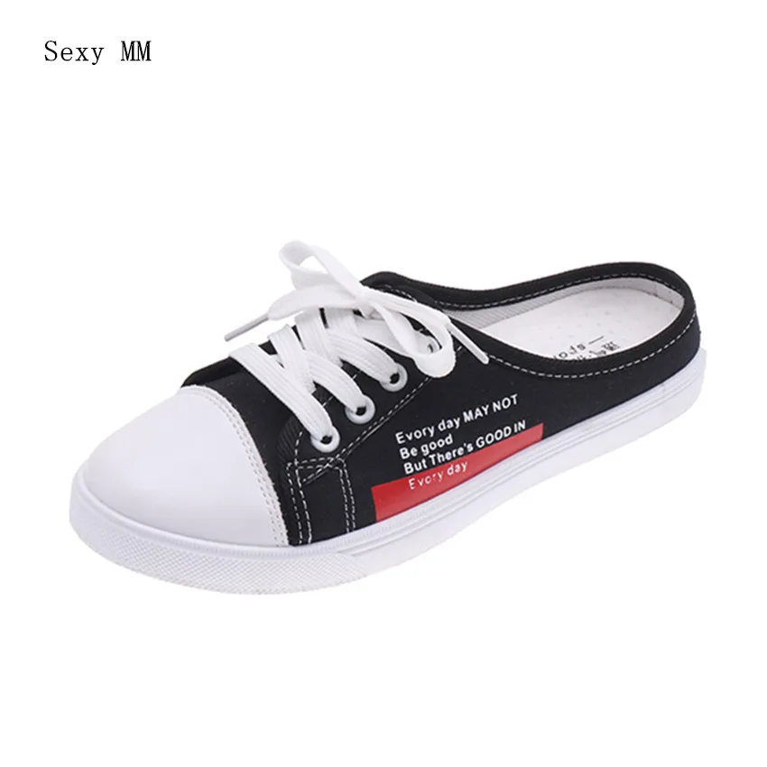 

Canvas Flats Women Trainers Breathable Lace-Up Shoes Woman Casual Skate Walking Flat Shoes Zapatillas Mujer