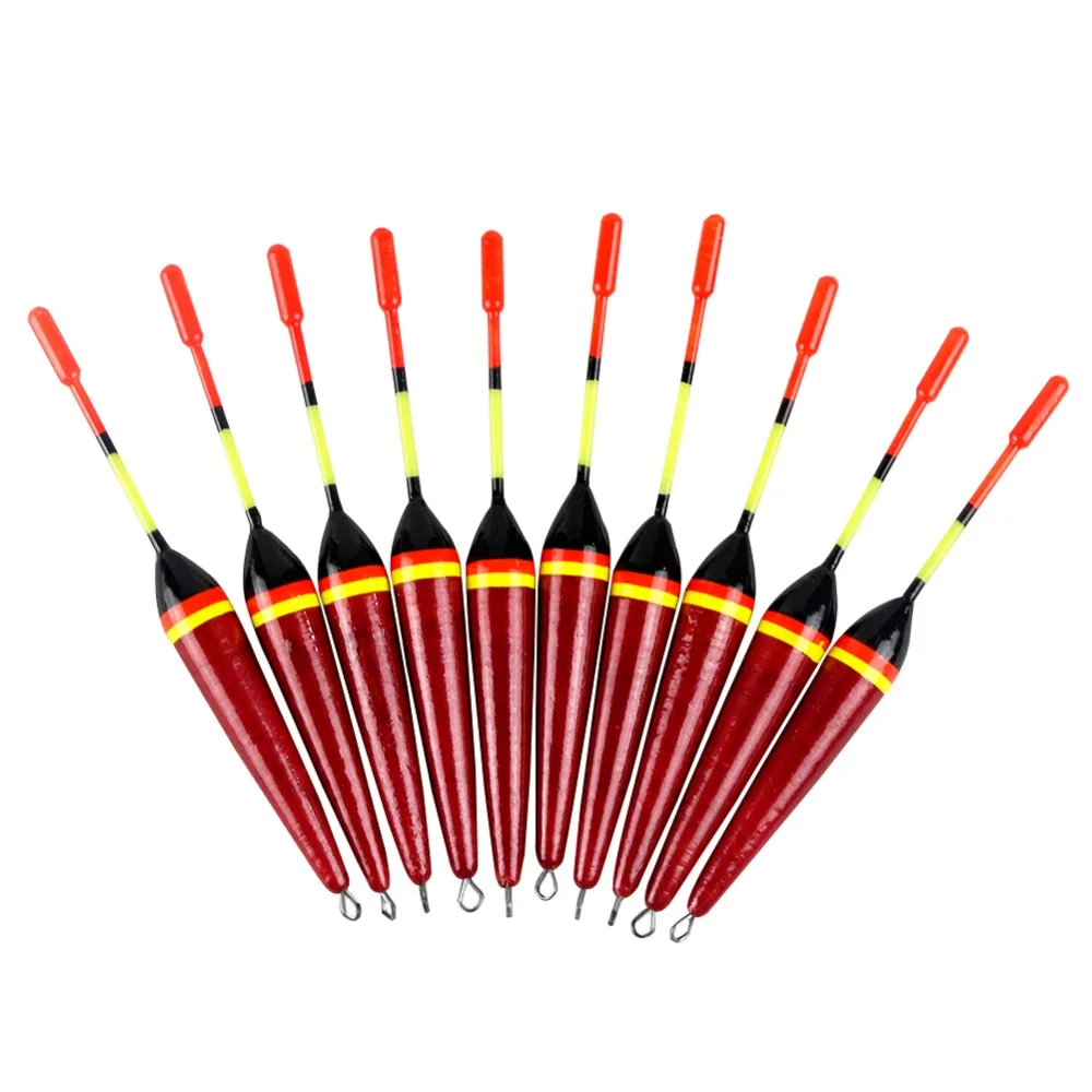 

10pcs/set Fishing Bobbers Cork Floats Balsa kit Wood Buoy 3g/13.1cm Fishing Accessories pesca