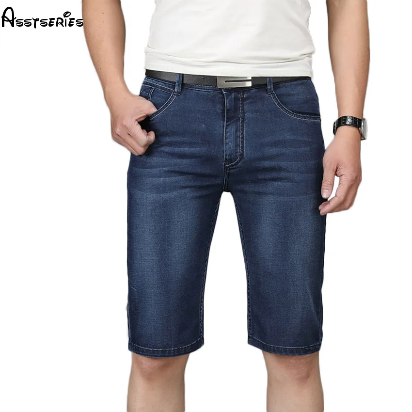 Free Shipping Men's Outwear Summer Denim Short Thin Jeans Shorts Men