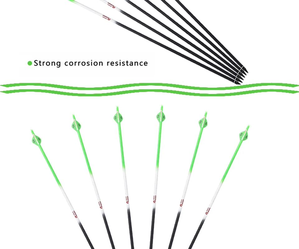 6/12 шт. 32 дюйма позвоночника 340 Чистого Углерода Стрела арбалет для блочного Лука Охота стрельба из лука лук