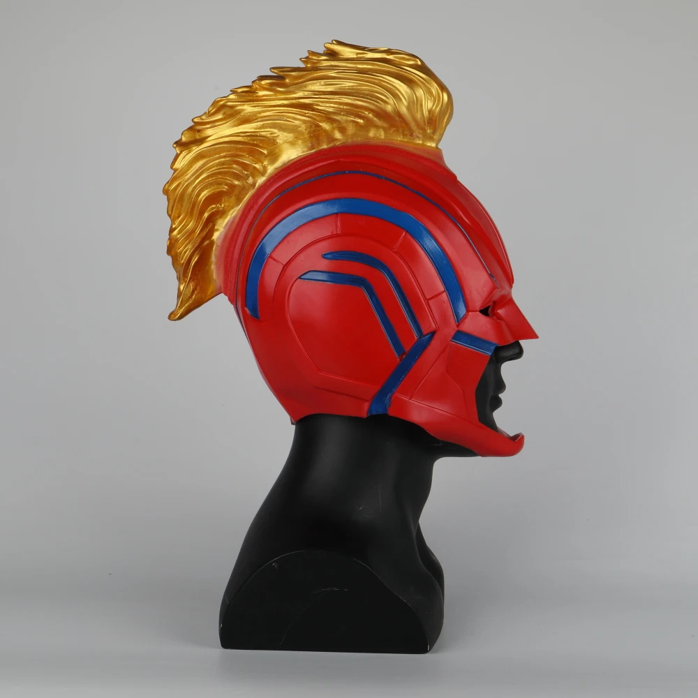 PVC Helmet Captain Marvel Carol Danvers Superohero Mask Women Cosplay Helmet Costume Halloween Party Prop (6)