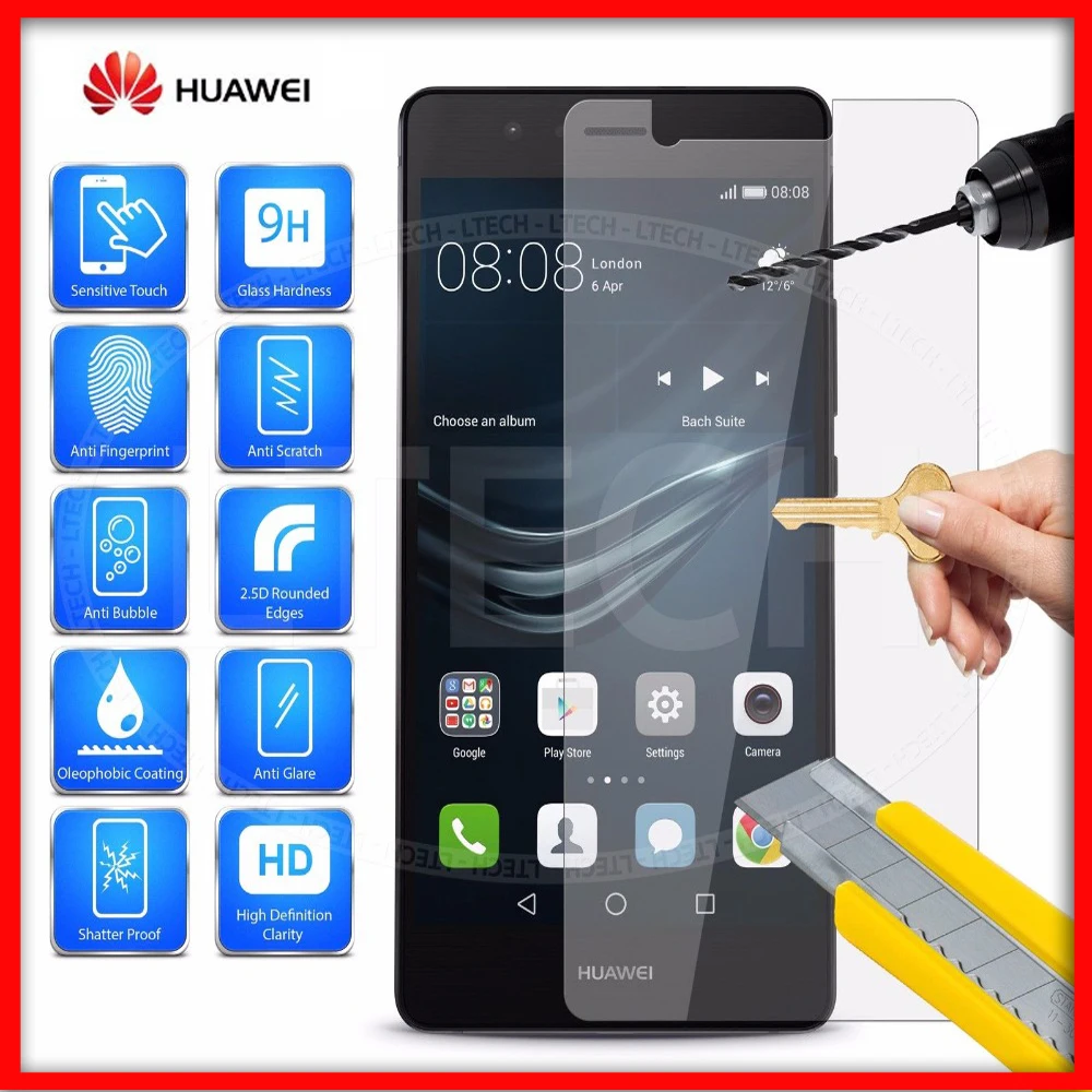 Для Huawei P 9 Lite Plus закаленное стекло для P10 P8 Mini 2017 P7 P6 6 7 8 9H экран Protctor чехол |