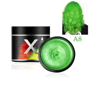 

Color grey color waxs disposable hair mud Strong lasting Create a variety of hairstyles color Travel Size Hair Waxed