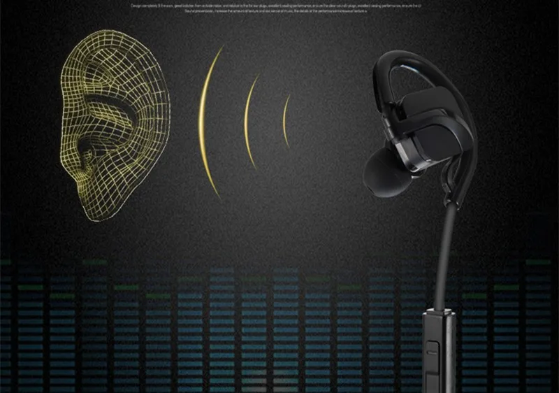 Bluetooth Sports Headphones headset HD Stereo music headphone voice control wireless Handsfree sweatproof earphone (4)
