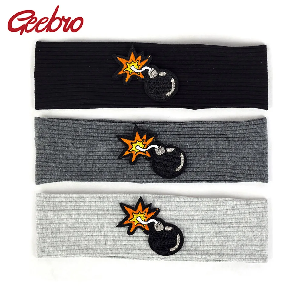 

Geebro 2019 New Kids Fashion Ribbed Headband For Infant Bomb Accessories Baby Girls Cotton Striped Elastic Hairband Turban AT005